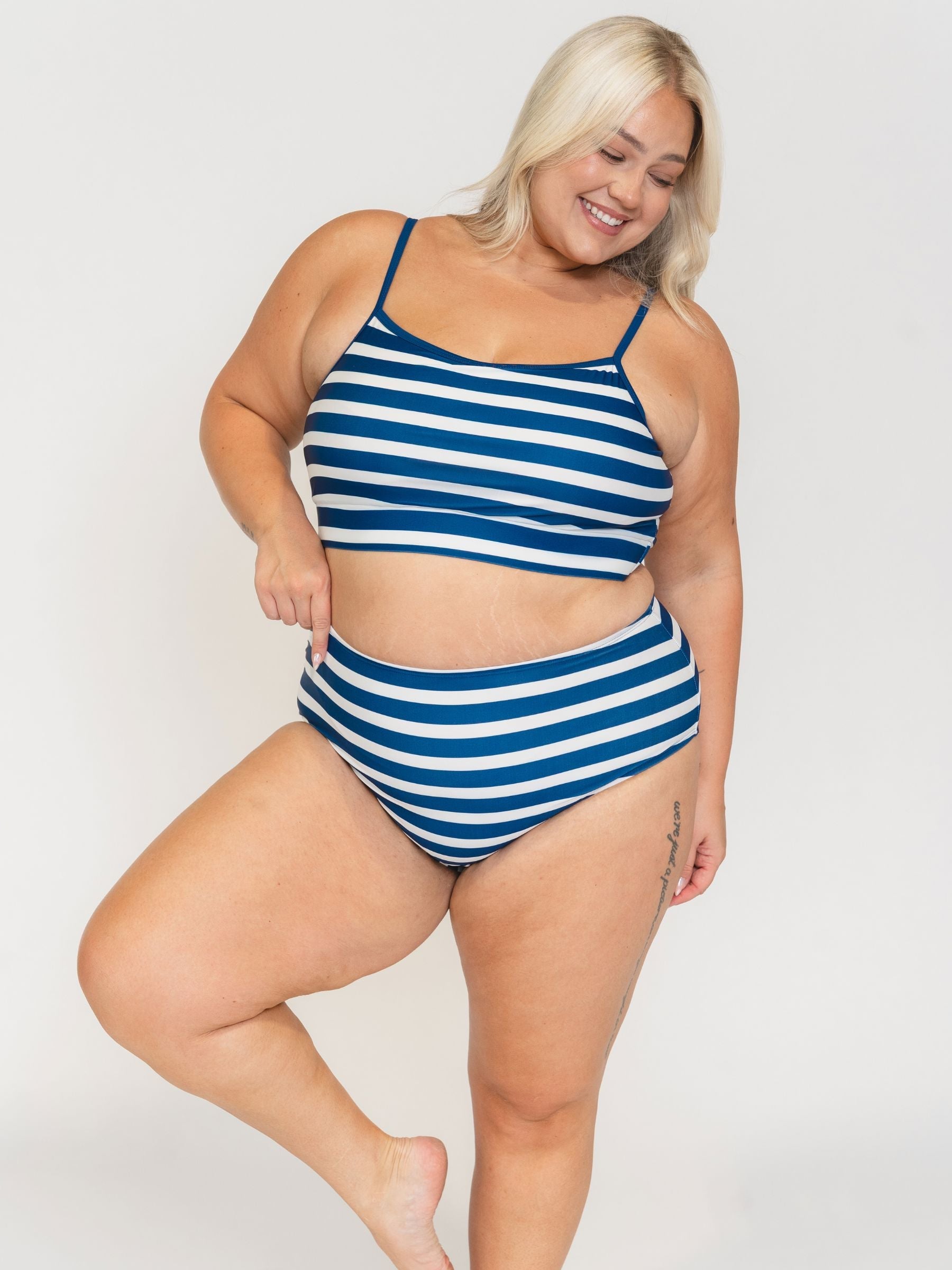 Navy Stripe Bralette