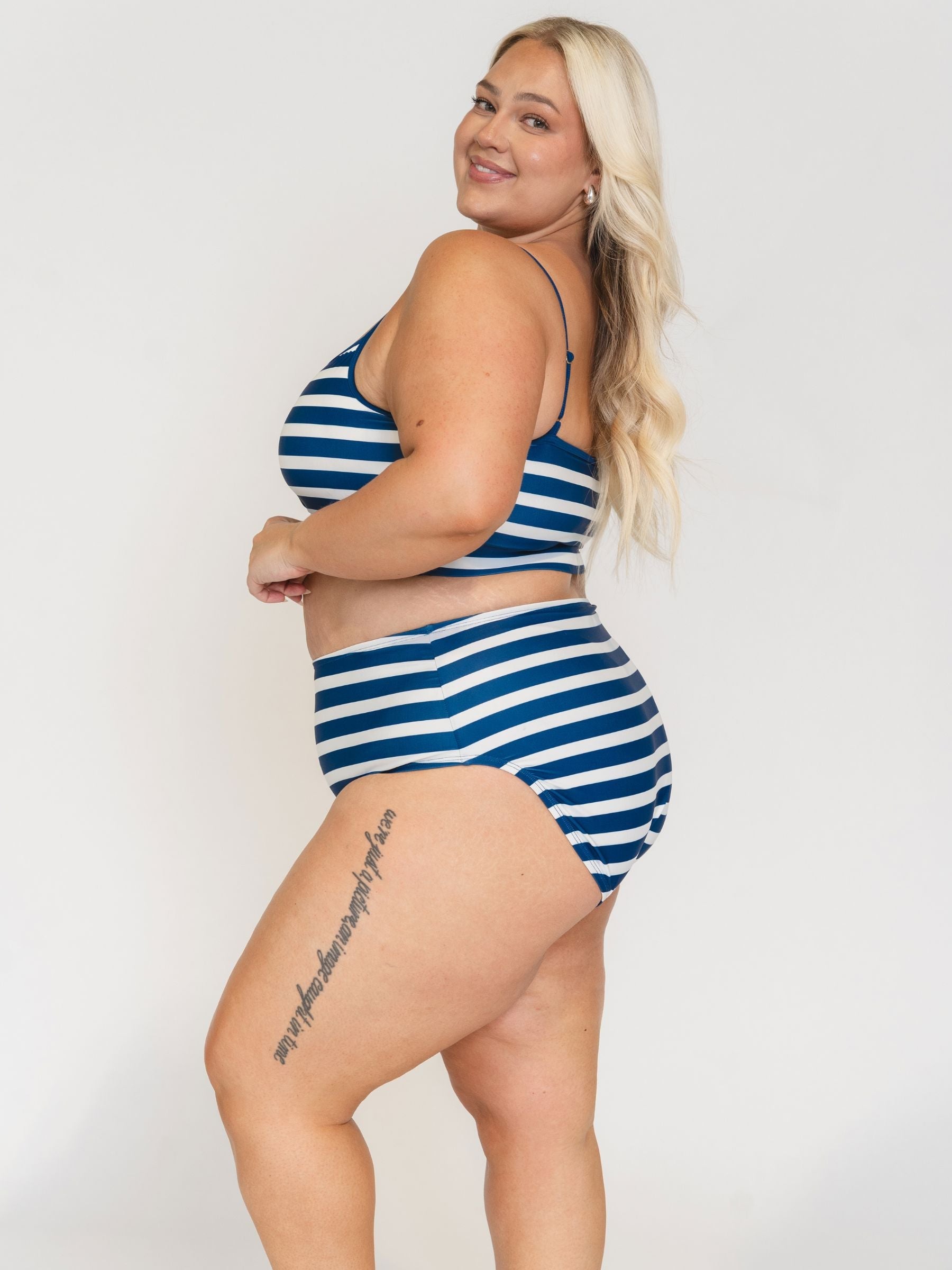 Navy Stripe Bralette