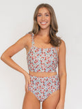 SAMPLE Sweet Pea Shoulder-Tie Crop Top