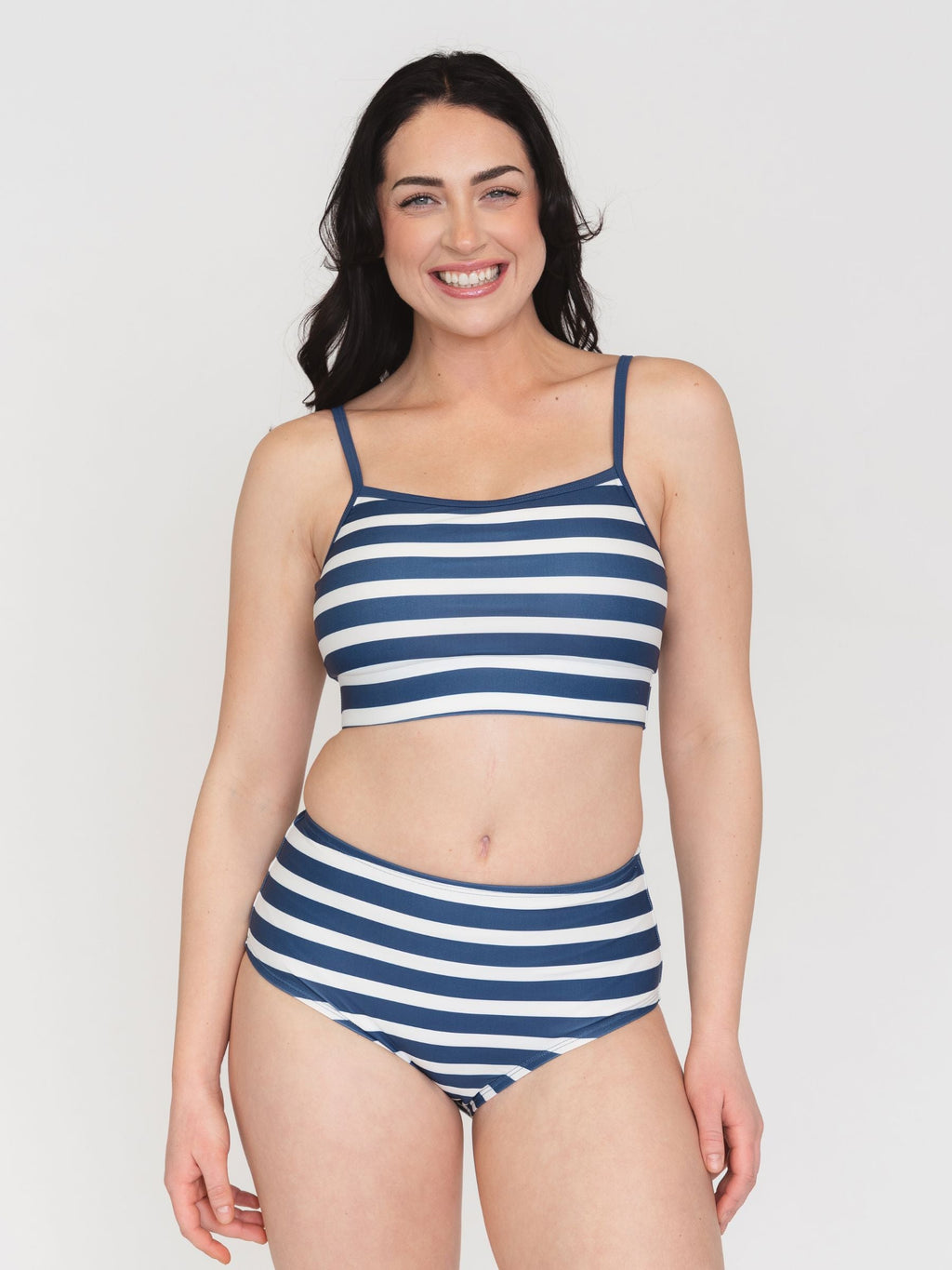 SAMPLE Navy Stripe Bralette