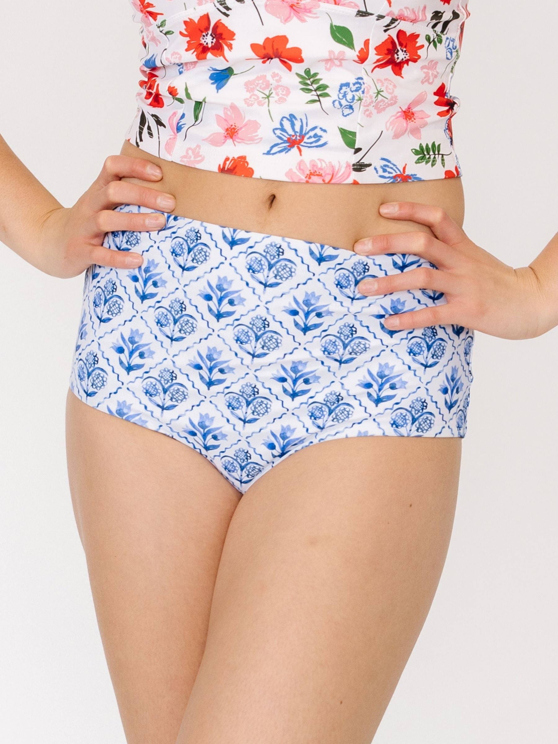 Americana / Betsy Reversible Ultra High-Waist Bottom