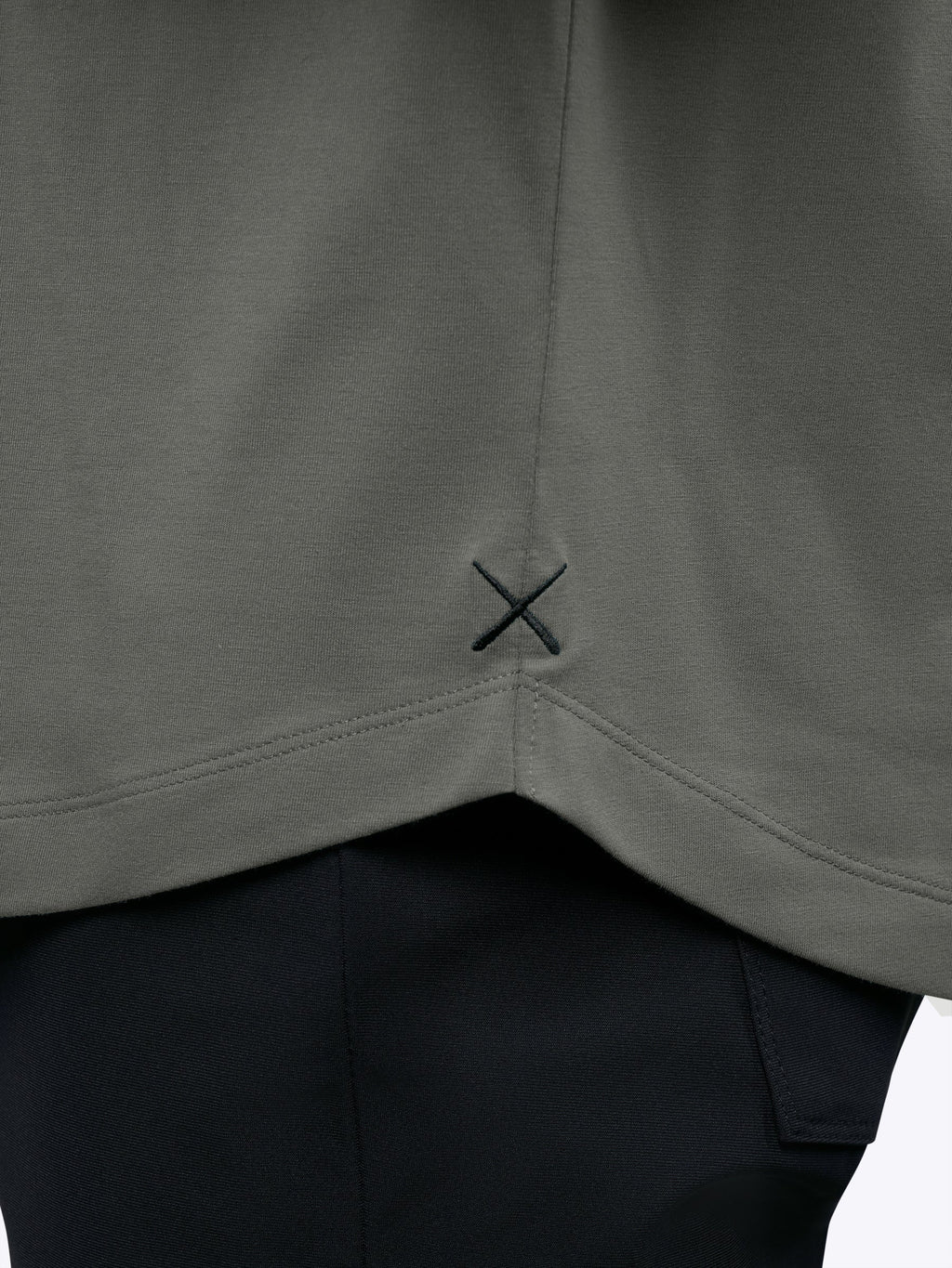 AO Henley Curve-Hem | Castor Grey Signature-Fit PYCA Pro®