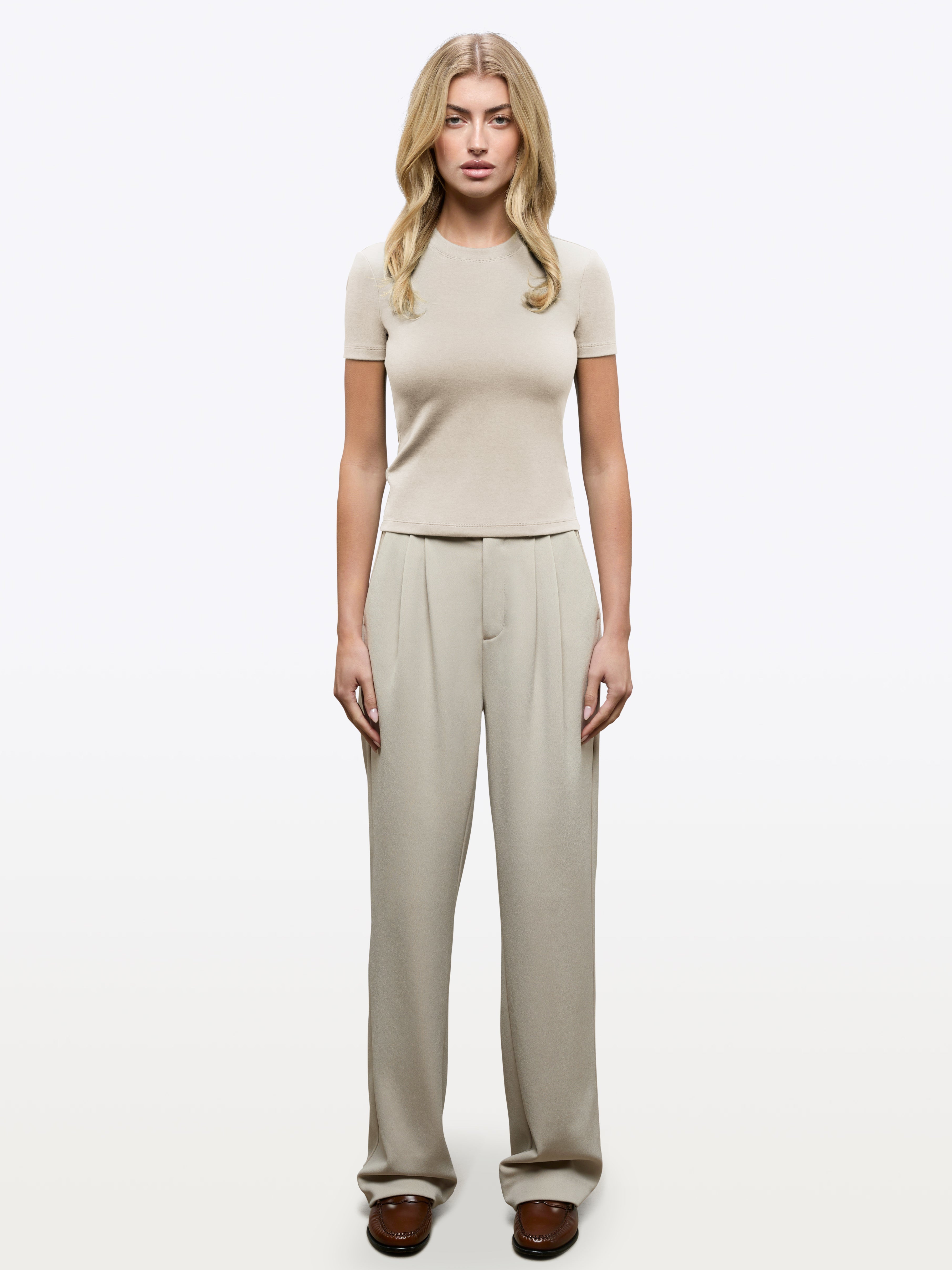 Tomboy Tee | Clay Slim-fit Tomboy-Cotton™