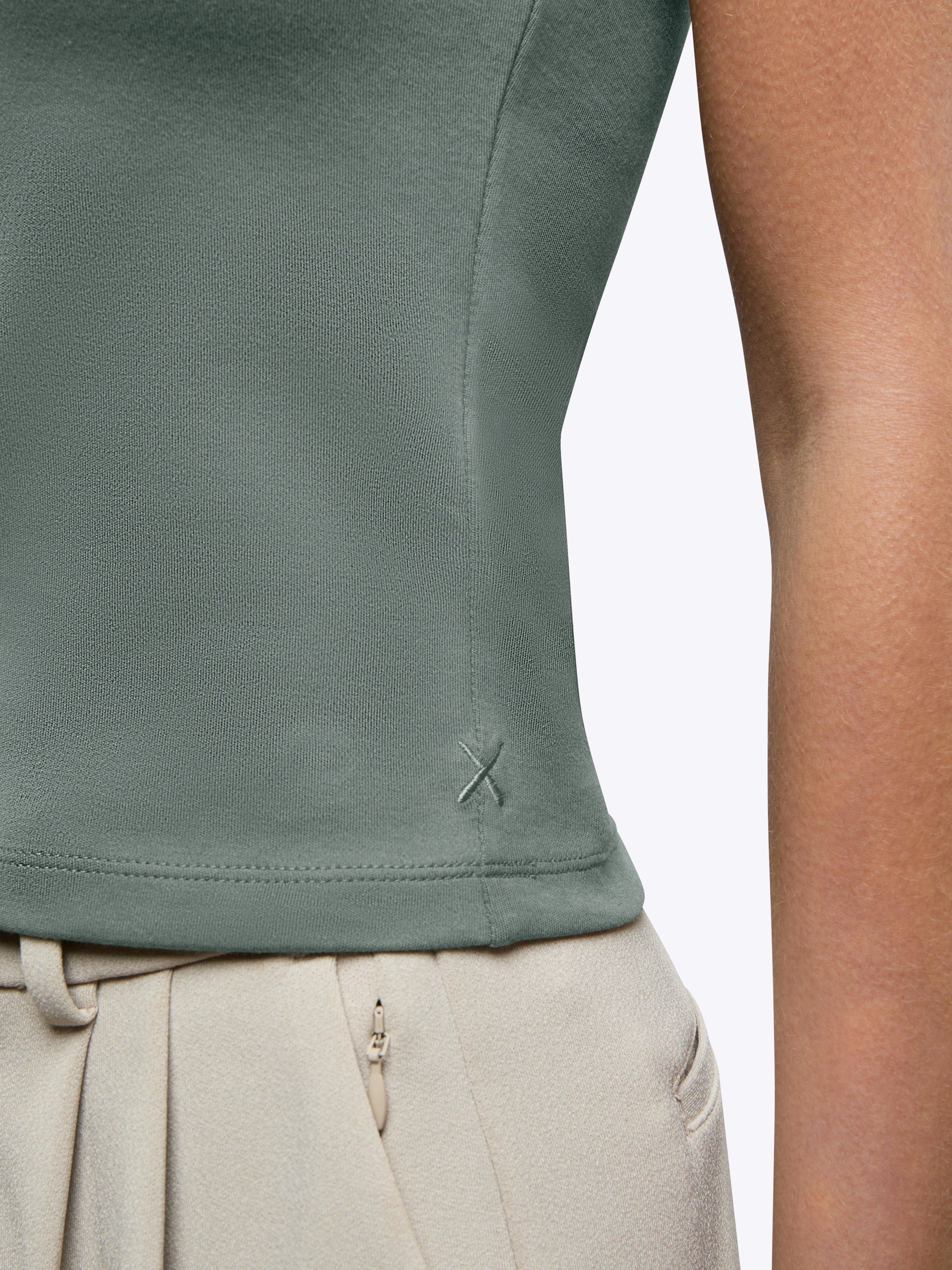 Tomboy Tee | Sage Slim-fit Tomboy-Cotton™