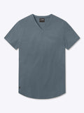 AO V-Neck Curve-Hem Tee | Ocean Storm Signature-fit PYCA Pro®