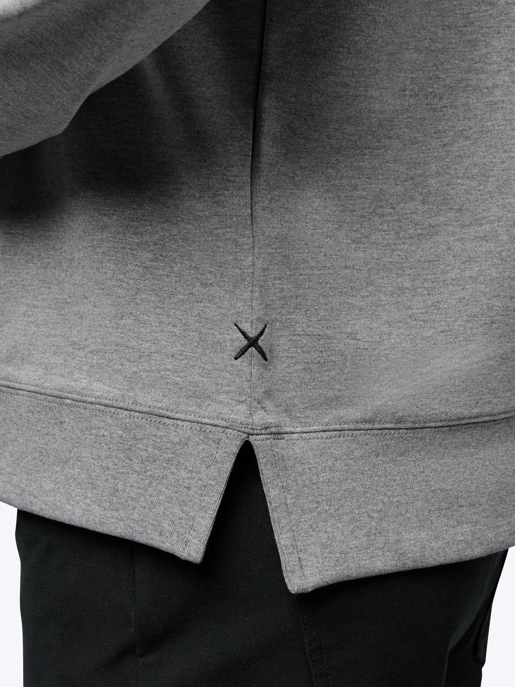 Hyperloop Pullover Split-Hem | Heather Grey Signature-fit