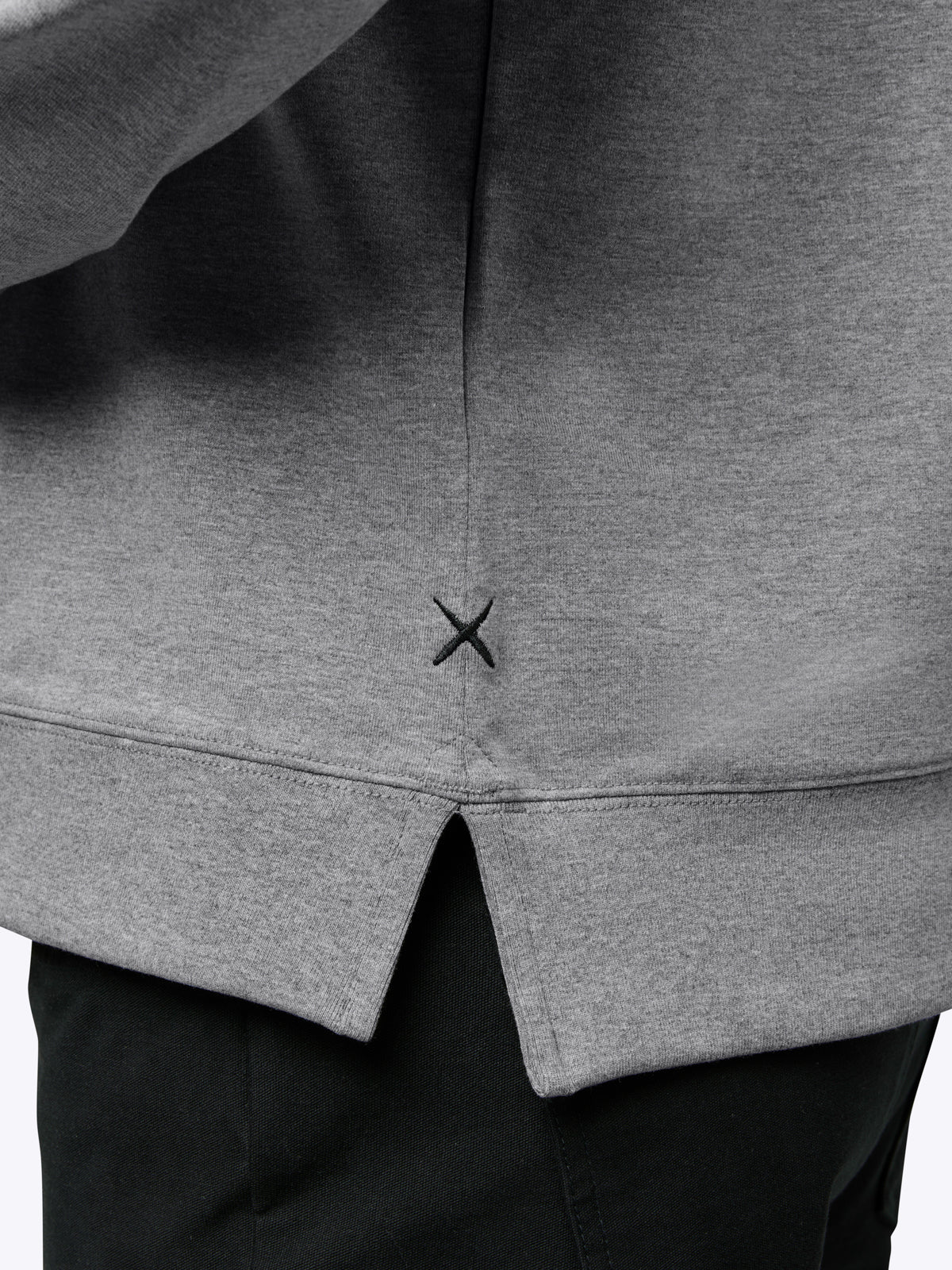 Hyperloop Pullover Split-Hem | Heather Grey Signature-fit