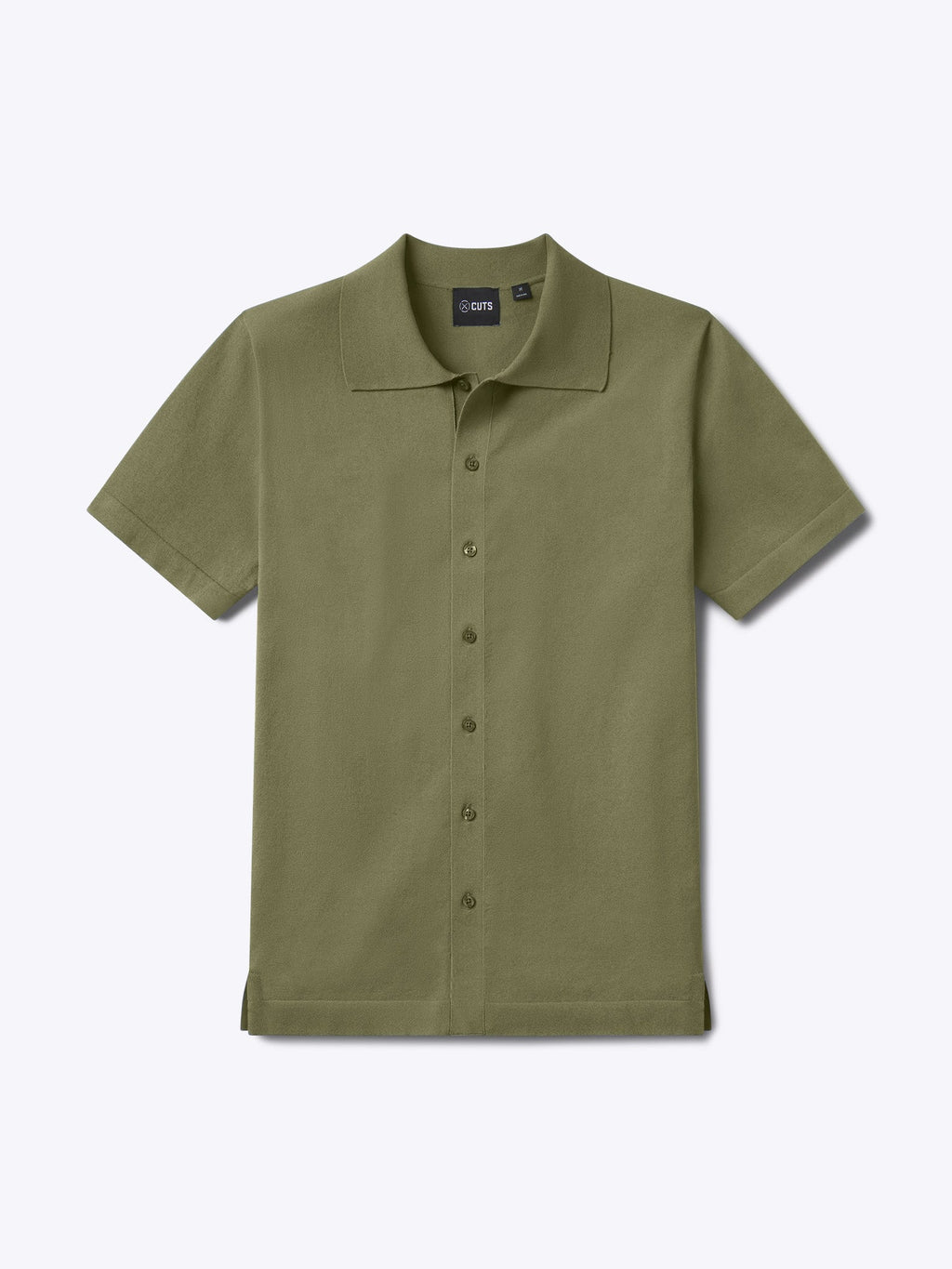 Riviera Knit Button Up | Capers Signature-Fit