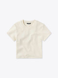 Tomboy Tee Cropped | Ivory Slim-fit Tomboy-Cotton™