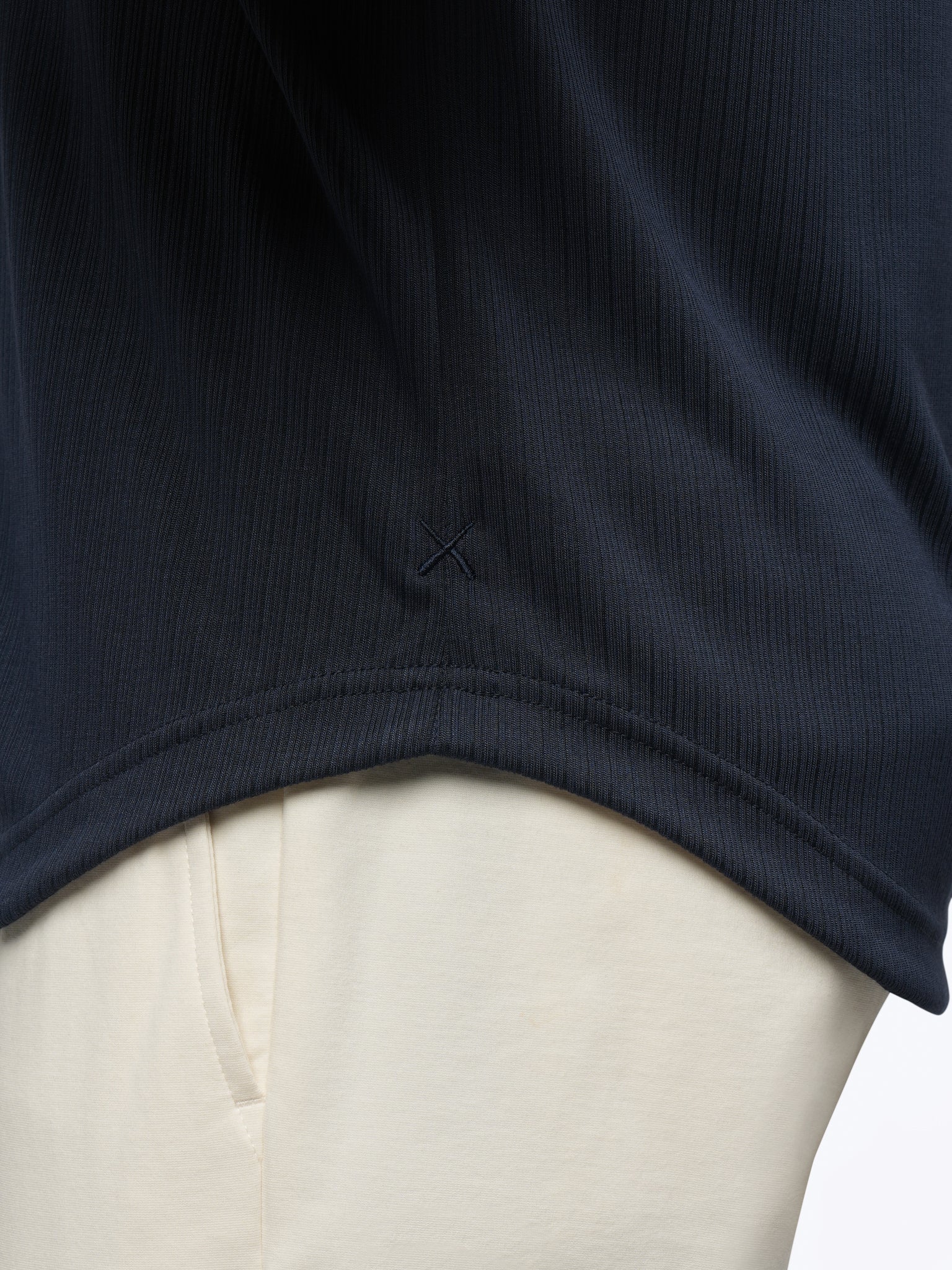 SoHo Ribbed Polo | Pacific Blue Signature-Fit