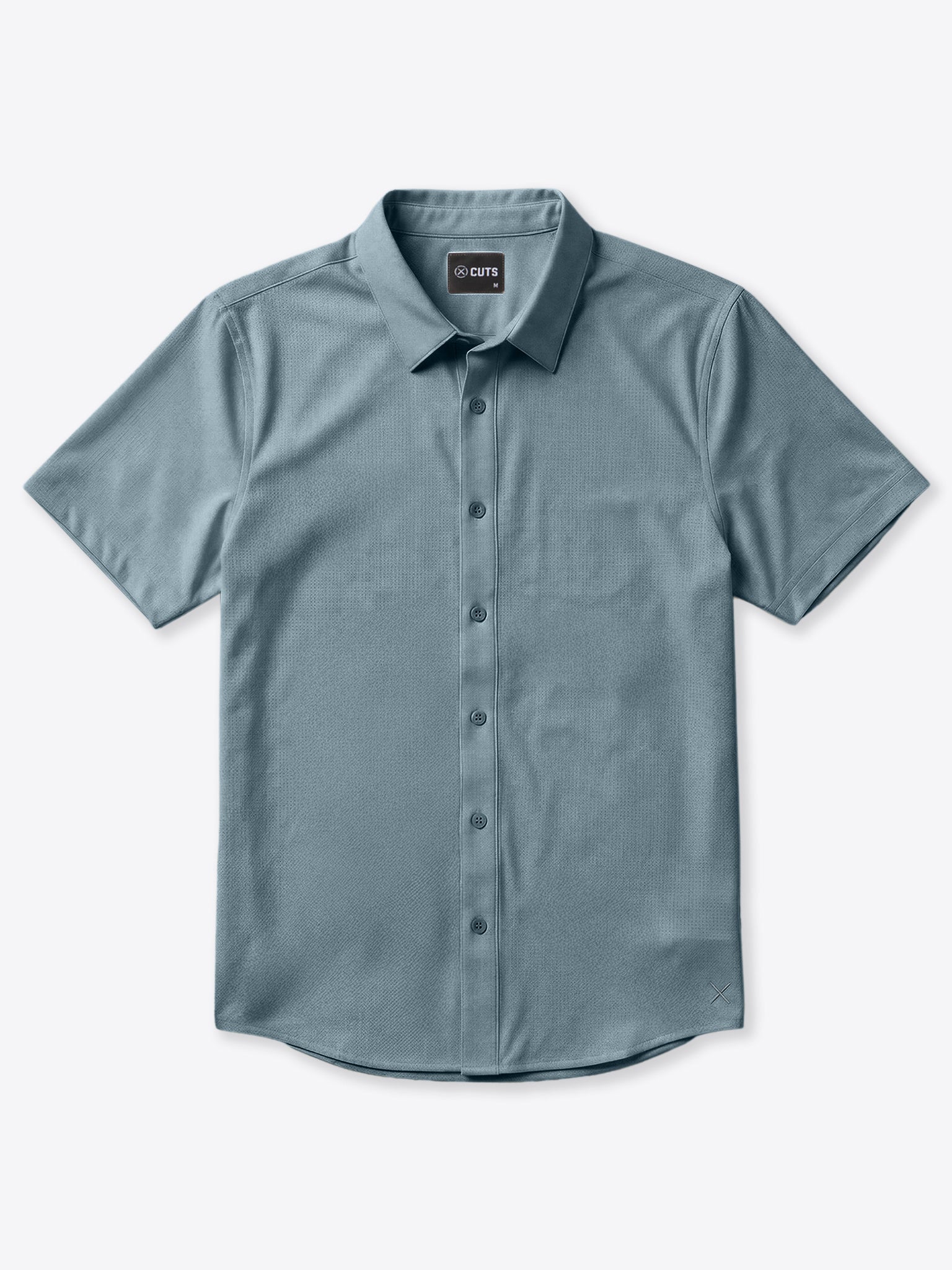 Crossover Button Up | Naples Blue Signature Fit