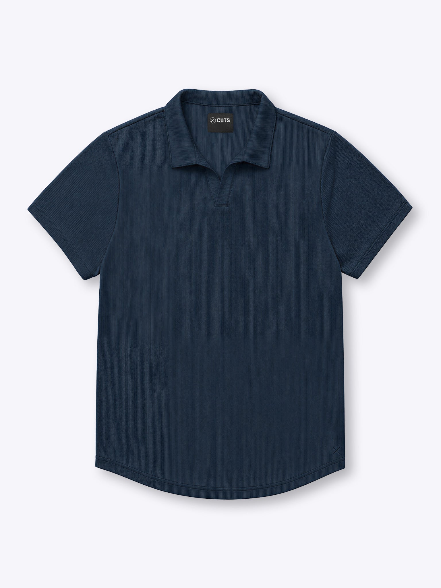 SoHo Ribbed Polo | Pacific Blue Signature-Fit
