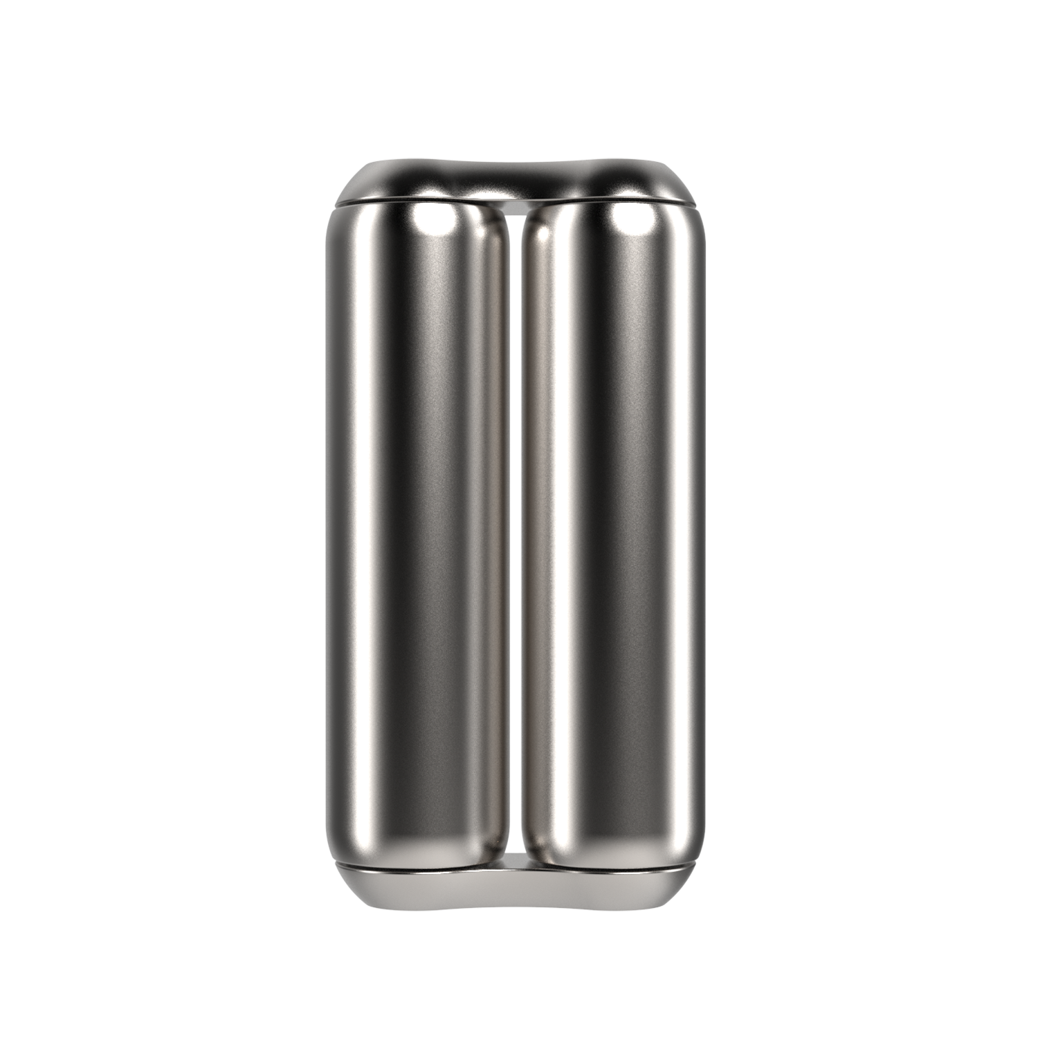 eam_Full | ONO Roller Steel heavy weighted fidget toy in silver metallic finish