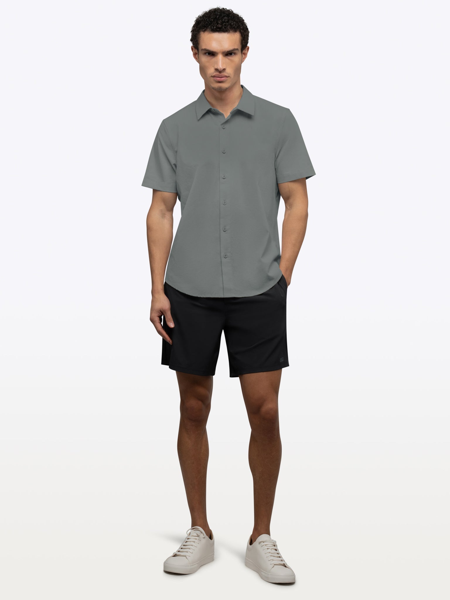 Crossover Button Up | Sage Signature Fit