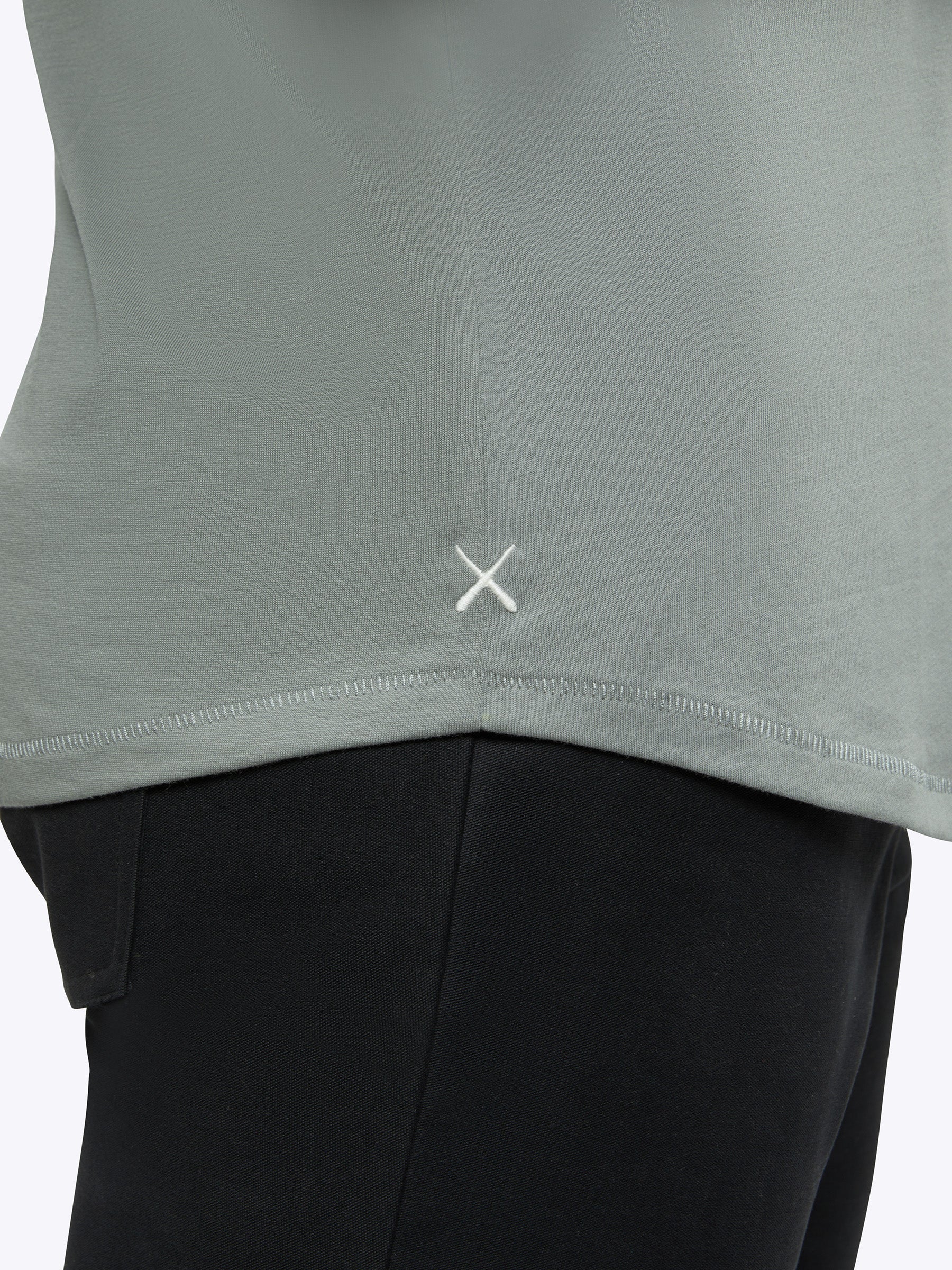 Featherlight Pima Tee | Sage Signature-fit