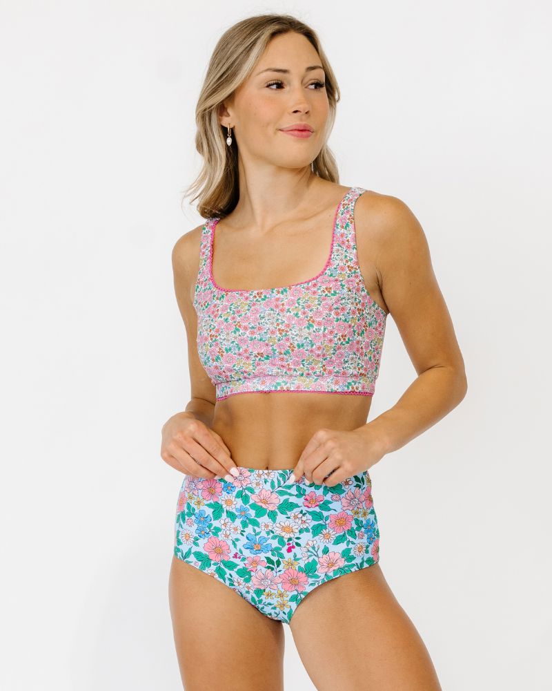 Whimsy Floral Scoop Bralette