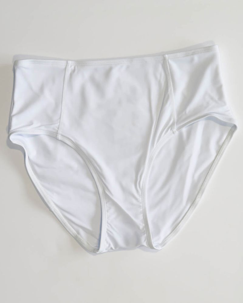 White High-Waist Bottoms